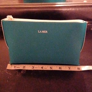 La Mer makeup pouch